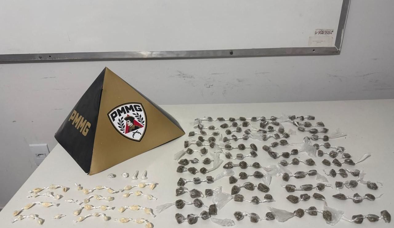 Jovem é preso com grande quantidade de drogas em Montes Claros