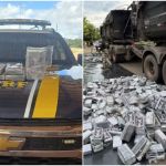 PRF apreende cocaína avaliada em R$ 100 milhões com símbolo de torcida organizada