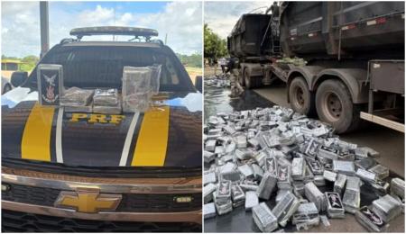 Cocaína etava escondida em tijolos