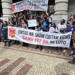 Servidores do SAMU fazem novo protesto nesta quarta (22) contra fim de contratos temporários