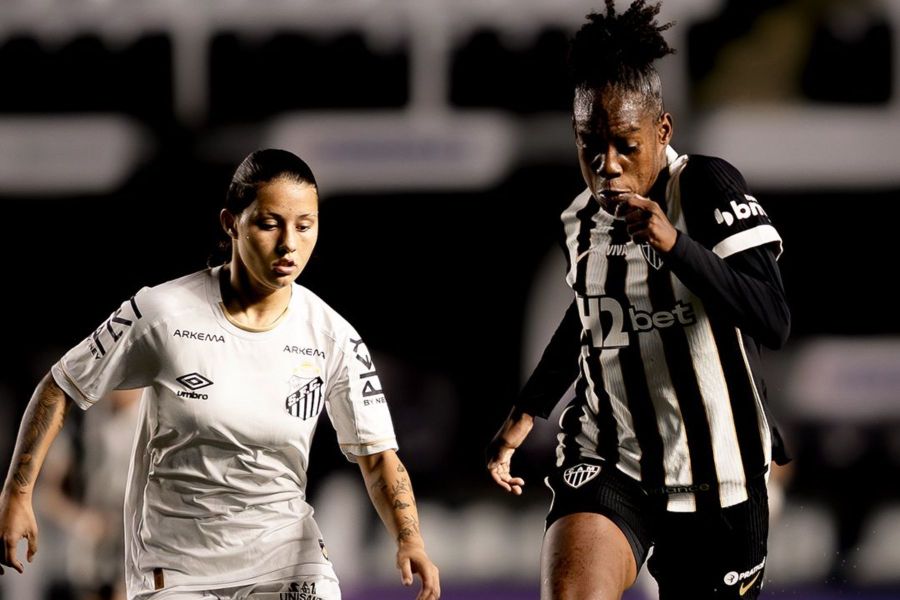 Atlético é valente e busca empate com o Santos pelo Brasileirão Feminino
