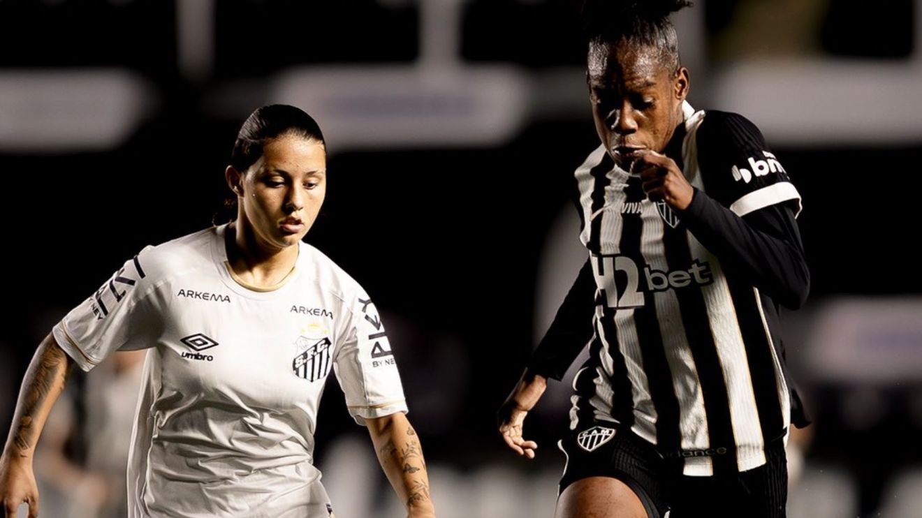 Atlético é valente e busca empate com o Santos pelo Brasileirão Feminino