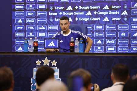 Scaloni em entrevista após Argentina 5 x 1 Zâmbia, em 2026