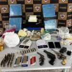 PM faz apreensão de drogas, armas e munições em São Gonçalo do Sapucaí