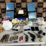 PM faz apreensão de drogas, armas e munições em São Gonçalo do Sapucaí