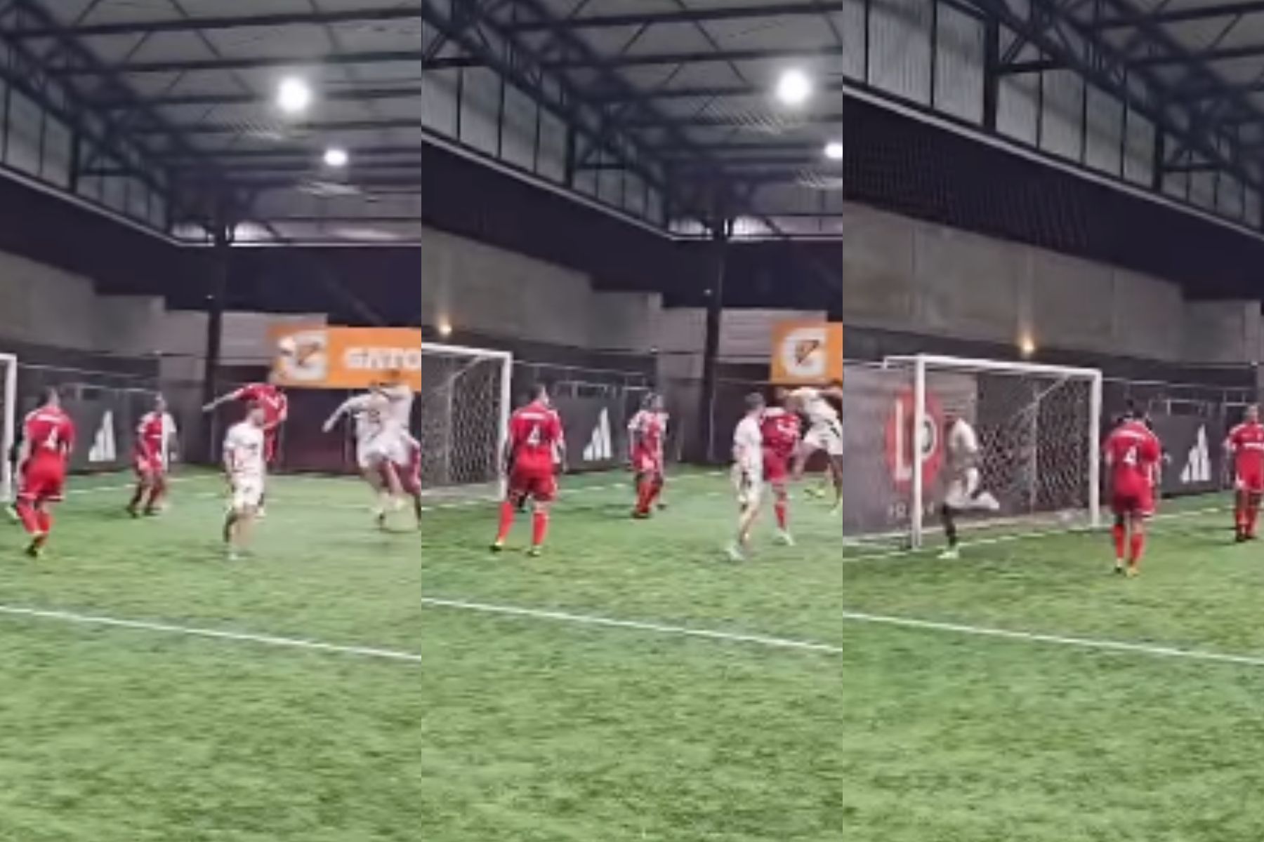 Ídolo do Atlético, Léo Silva impressiona com gol em pelada de ex-jogadores