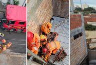 Operário sobrevive após choque em rede elétrica de 13,8 mil volts em obra de MG