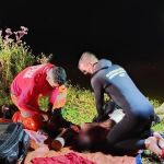 Homem é resgatado após afogamento em lagoa de Piranguinho