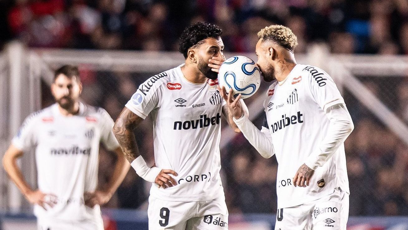 Neymar e Gabigol jogam? A provável escalação do Santos contra o Palmeiras