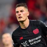 Schick marca hat-trick, e Leverkusen goleia Leipzig pela Bundesliga