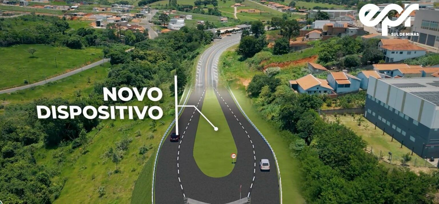 EPR Sul de Minas entrega obra em curva da MG-290 nesta segunda-feira