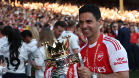 Arsenal comemora o título da Premier League 2025/26