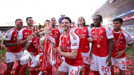 Arsenal comemora o título da Premier League 2025/26