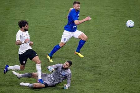 Yuri Alberto marcou o gol da vitória sobre o Barra-SC. na última quinta-feira (14)