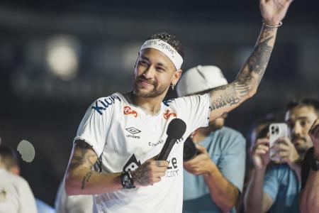 Evento de apresentação de Neymar na Vila Belmiro, estádio do Santos, em 1º de fevereiro de 2025 • Bruno Vaz / Santos