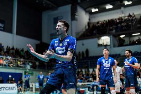 Samuel foi um dos principais nomes do Minas na Superliga • Hedgard Moraes/ MTC