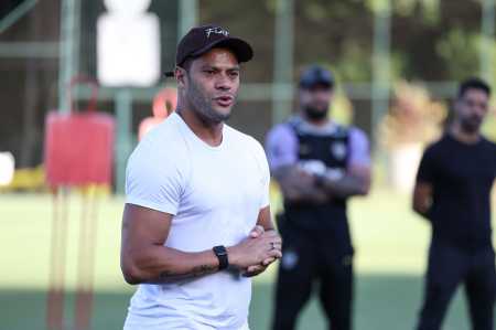 Despedida de Hulk na Cidade do Galo, centro de treinamento do Atlético