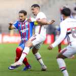 Bahia marca no último minuto e arranca empate com São Paulo no Brasileiro
