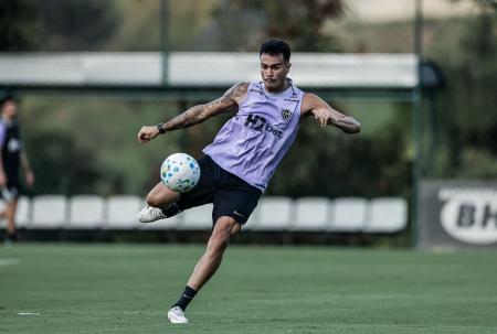 Reinier, do Atlético, durante atividade na Cidade do Galo