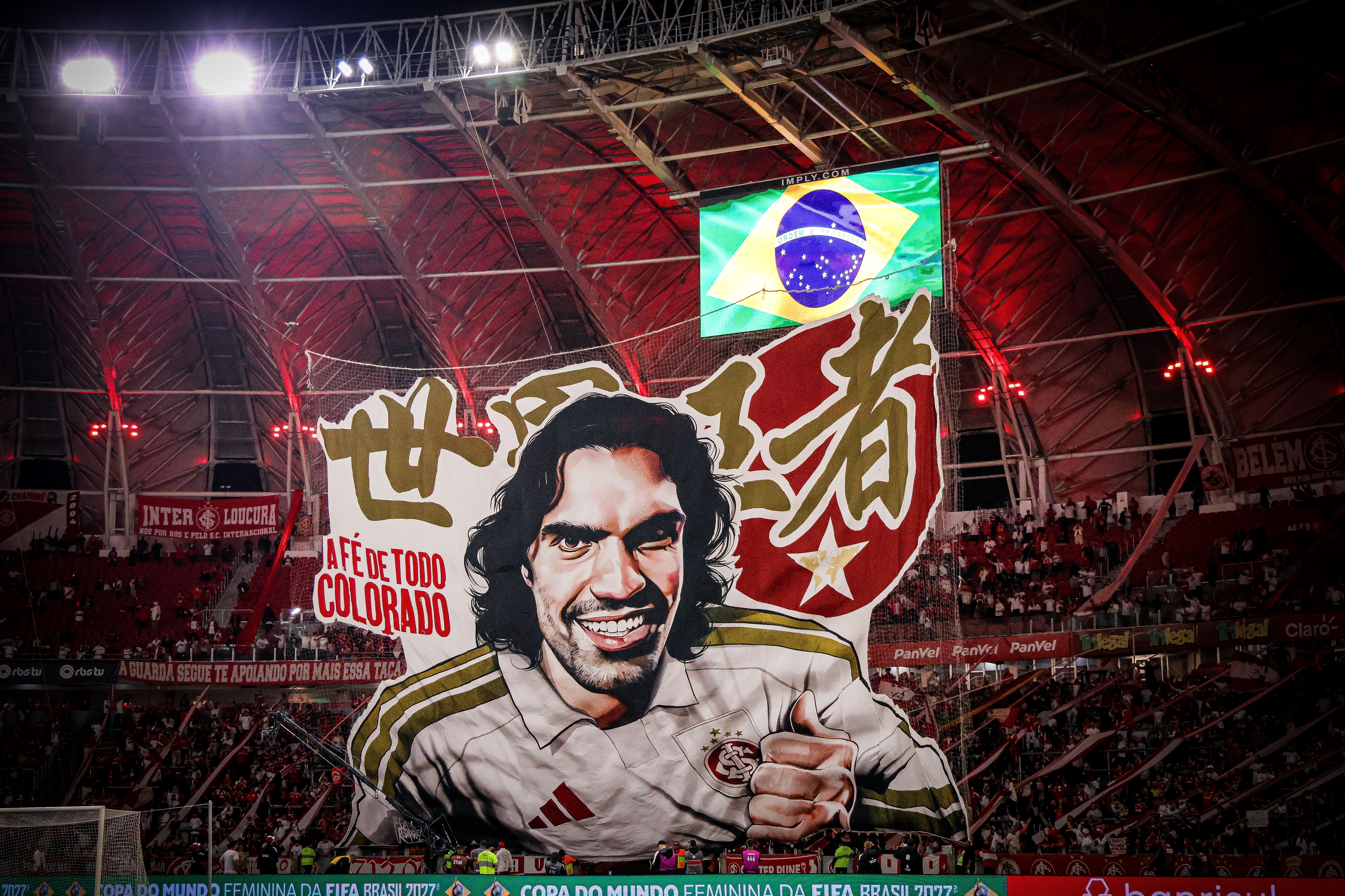 Inter x Vasco tem mosaico, homenagem a Fernandão e lembrança de título mundial