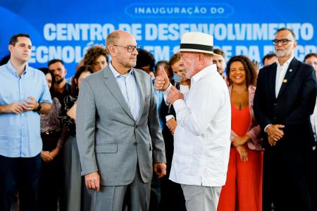 Lula e o governador interino do Rio de Janeiro, Ricardo Couto