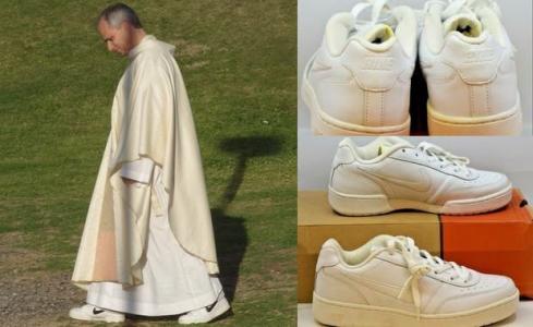 TÊnis da Nike usado pelo Papa