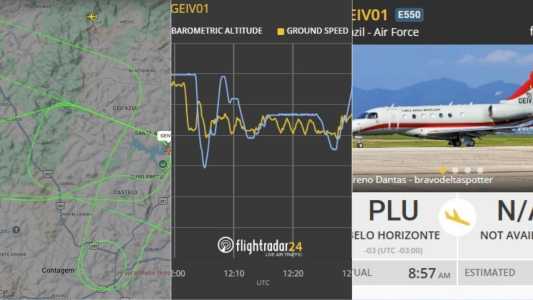 Manobra deavião da FAB assusta moradores de BH
