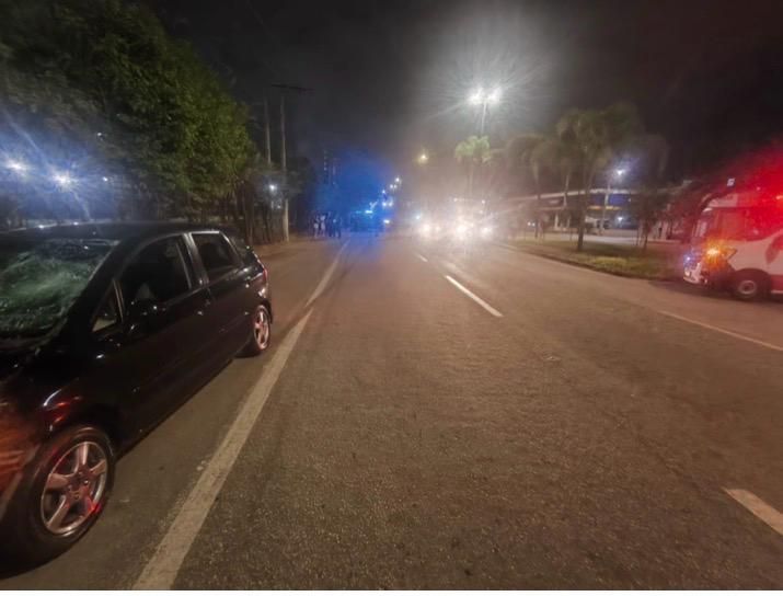 Homem é atingido por carro e morre ao tentar atravessar BR 458, na área central de Ipatinga