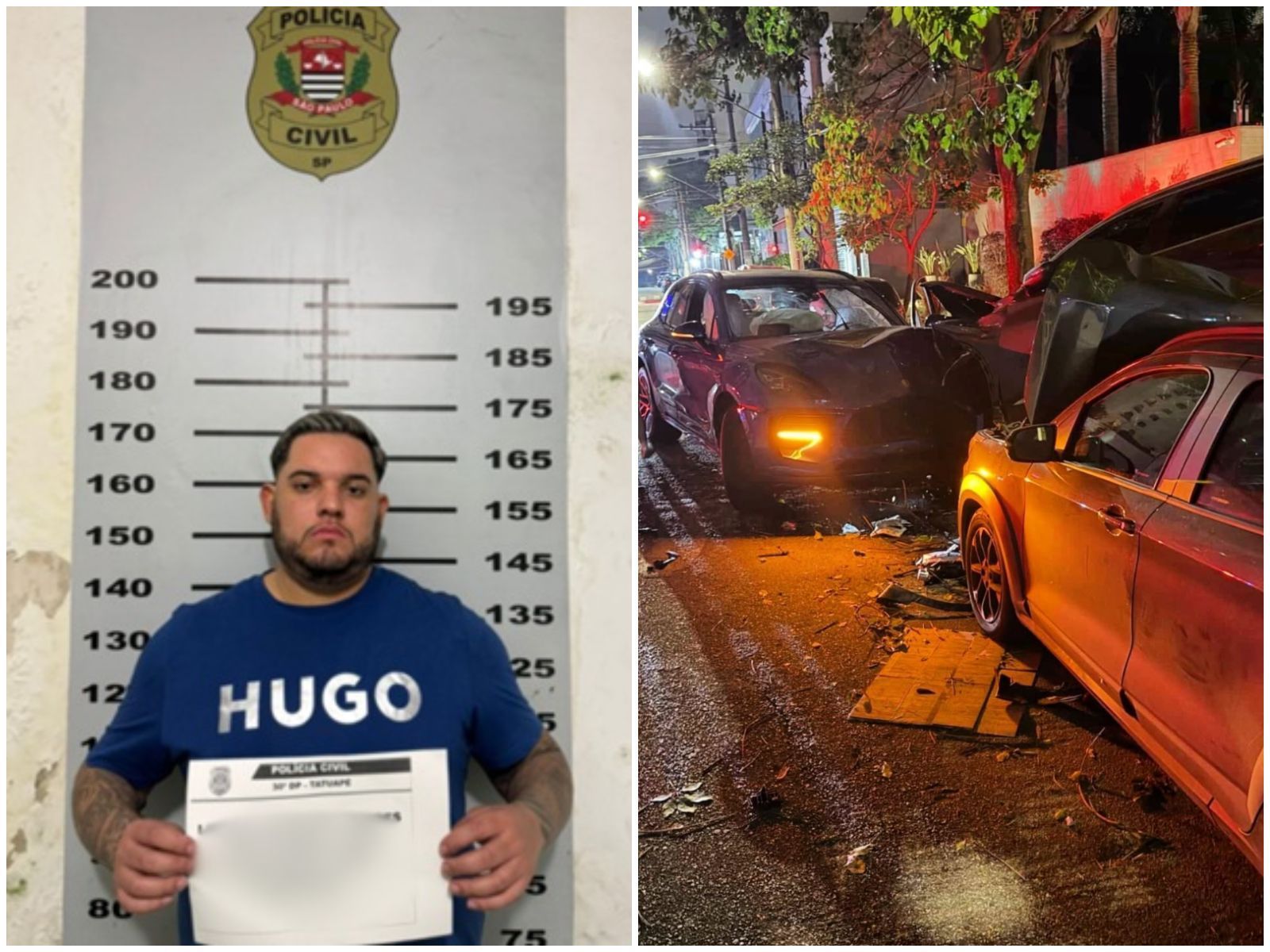Motorista embriagado em Porsche é preso após bater em quatro carros em São Paulo