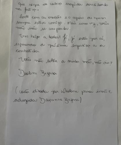 Deolane Bezerra escreve carta na prisão
