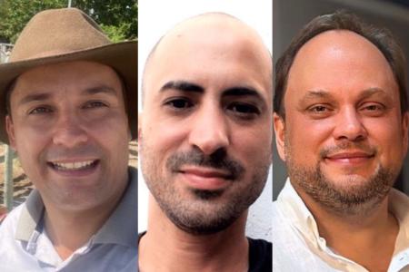 Fernando Moreira Souto (esquerda), Wellinton de Oliveira Pereira (centro), Leonardo Berganholi Martins (direita)
