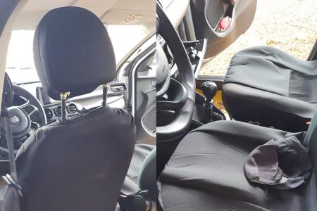 Imagens do carro após o crime • Divulgação/ PCMG