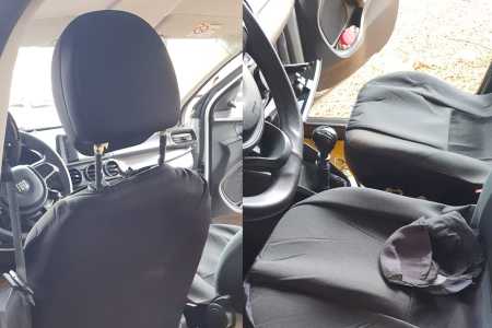 Imagens do carro após o crime • Divulgação/ PCMG