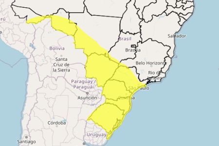 Onda de frio ameaça 1959 cidades de 11 estados neste domingo (10); veja lista • Reprodução/ Inmet