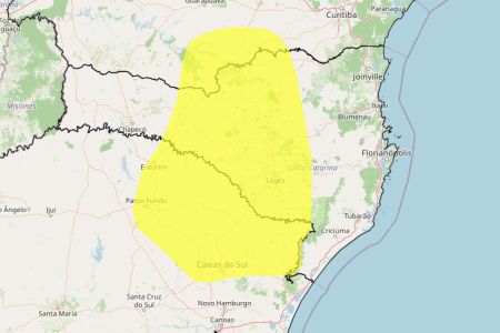 Inmet: geada ameaça 228 cidades de três estados nesta terça (12); veja lista • Reprodução/ Inmet