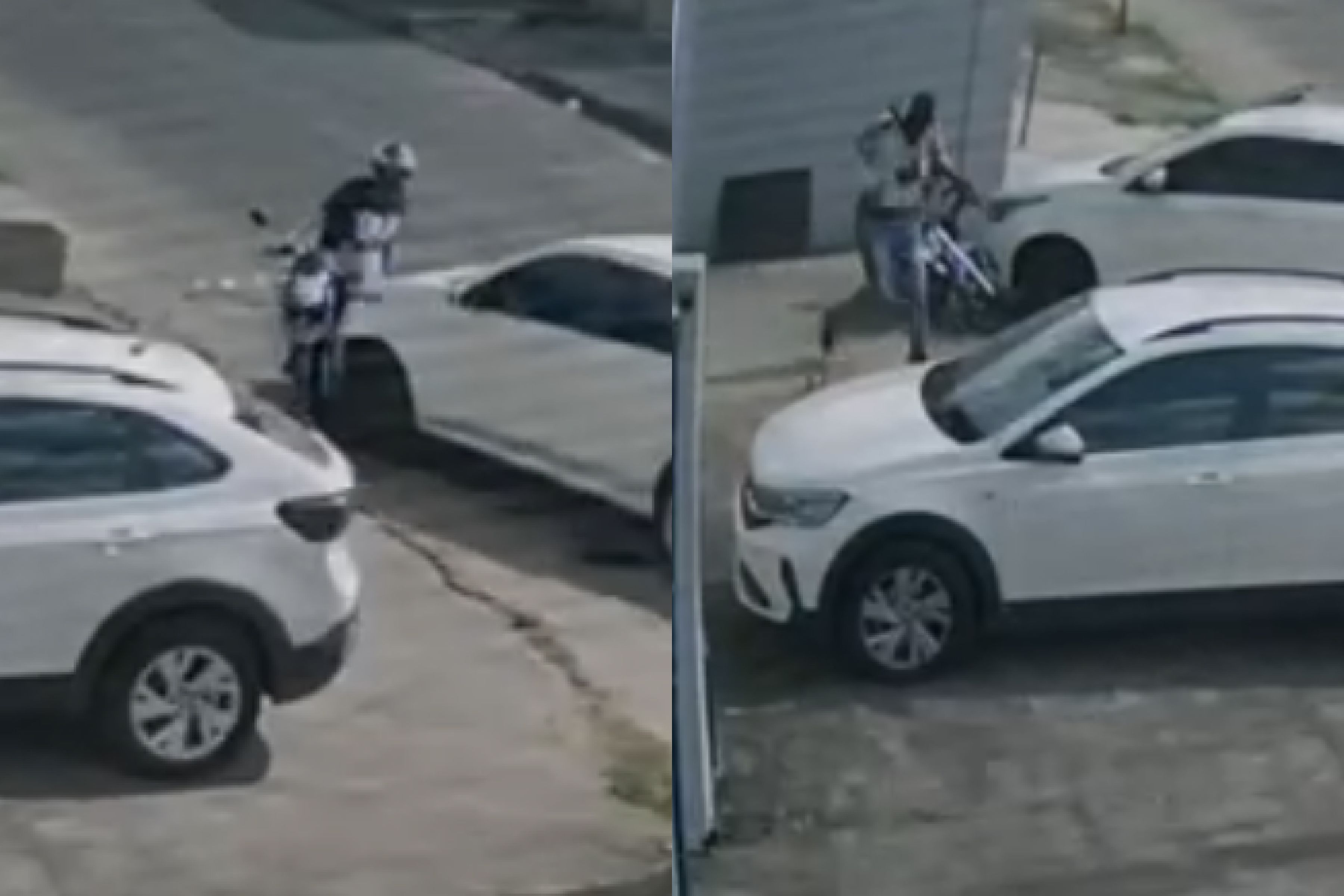 Vídeo: motociclista é executado a tiros após ser atropelado por carro em Contagem