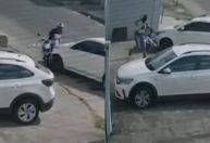 Vídeo: motociclista é executado a tiros após ser atropelado por carro em Contagem