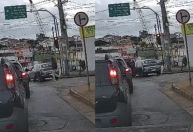 Vídeo: dupla rende mulher parada em semáforo e rouba carro na Pampulha, em BH