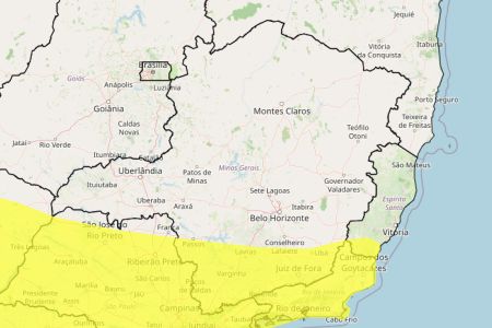 Chuvas intensas em MG: veja lista das 264 cidades sob alerta até domingo (17) • Reprodução/ Inmet