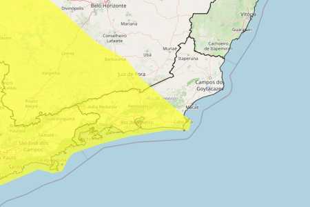 Chuvas intensas: veja lista 60 cidades do RJ sob alerta do Inmet nesta segunda (18) • Reprodução/ Inmet