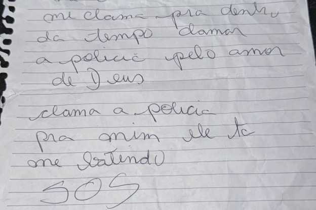 Suspeito de violência doméstica é preso após vítima deixar bilhete em UBS de Contagem