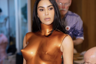 Kim Kardashian levou armadura artística ao Met Gala
