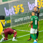 Palmeiras x Santos: jogador passa mal e vomita em campo durante clássico