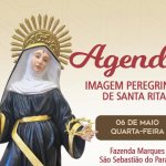 Imagem peregrina de Santa Rita inicia visitas nesta quarta-feira