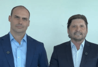 Eduardo Bolsonaro confirma André do Prado como pré-candidato ao Senado em SP