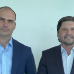 Eduardo Bolsonaro confirma André do Prado como pré-candidato ao Senado em SP