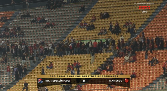 Independiente Medellín x Flamengo: jogo paralisado por questões de segurança
