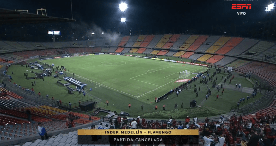 Conmebol cancela partida entre Independiente Medellín e Flamengo