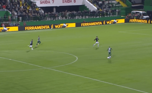 Lance do gol anulado da Chapecoense contra o Botafogo