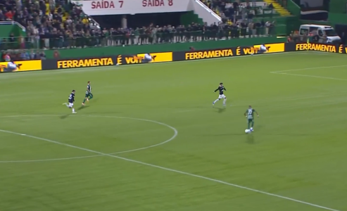 Lance do gol anulado da Chapecoense contra o Botafogo